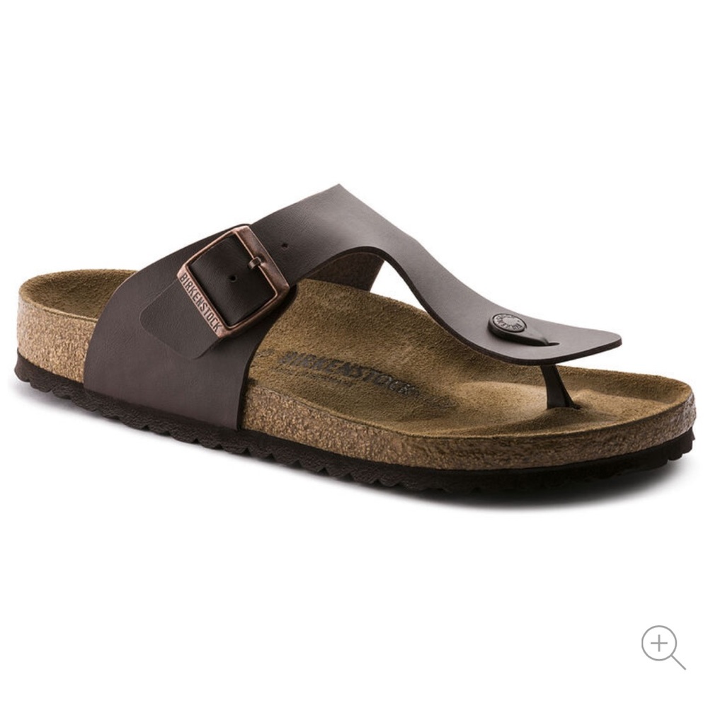 Betula by Birkenstock leather thong sandal size 6